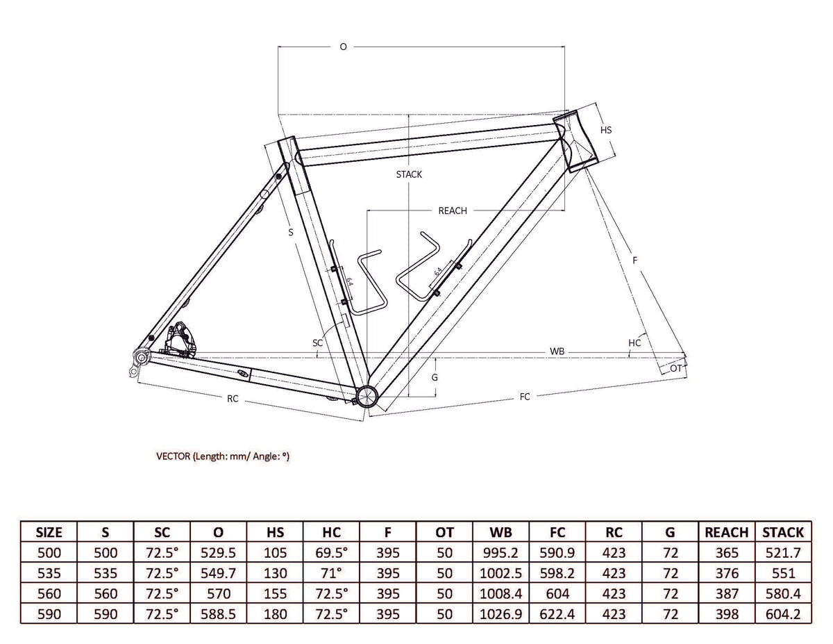 Vector sales bike frame